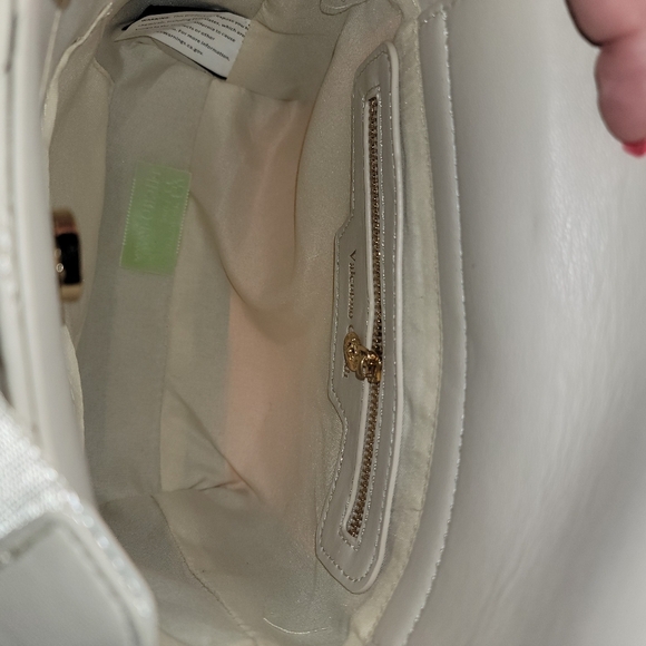 NWT Valentino Orlandi Bone Color Quilted Handbag - Picture 8 of 10